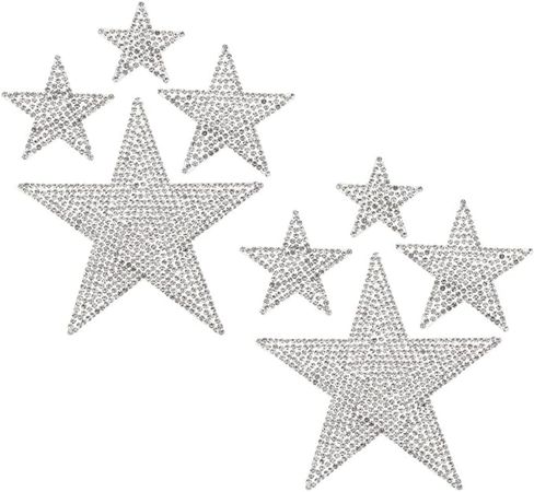 Amazon.com - PACKOVE 2 Sets Decals Rhinestone Star Decal Vehicle Decal Automobile Sticker Auto Decor Decal Vehicle Sticker Bling Star Decal Rhinestones Car Stickers