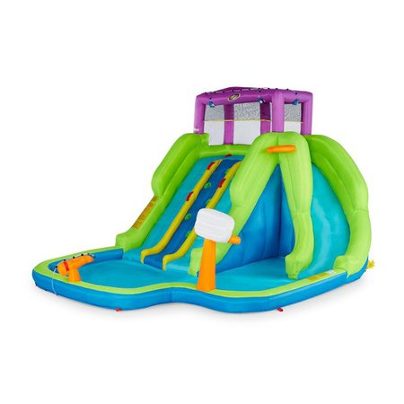 Kahuna 90360 Triple Blast Outdoor Inflatable Splash Pool Backyard Water Slide : Target