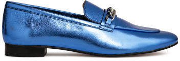 Leather Loafers - Purple