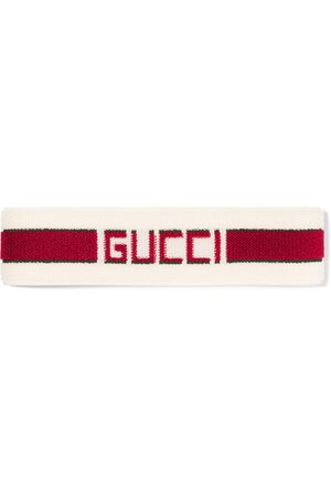 Gucci | Printed intarsia-knit headband | NET-A-PORTER.COM