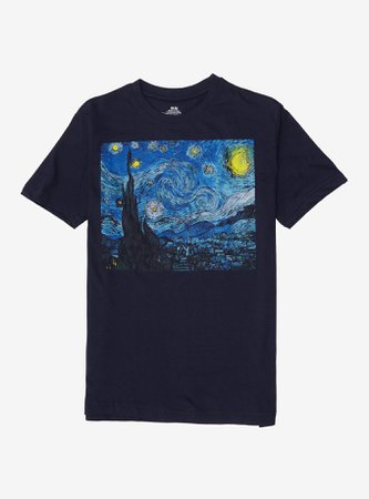 Vincent Van Gogh The Starry Night Recycled T-Shirt