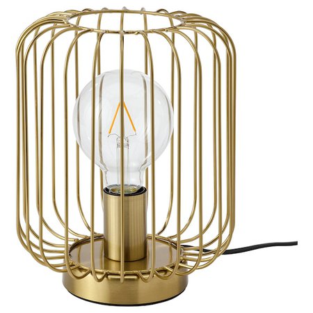 FLAGGSKEPP Table lamp, brass plated - IKEA