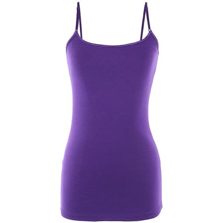  Camisole For Women Shelf Bras Adjustable Spaghetti Strap  Tank Tops Cotton Shelf Bra Cami Yoga Shirt 2 Pack Purple Black