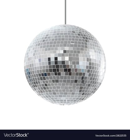 Disco shiny ball Royalty Free Vector Image - VectorStock