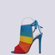 Koovan Women's Open Toe Pumps High-Peeled Rainbow Color Mixed Sandals – Rockin Docks Deluxephotos