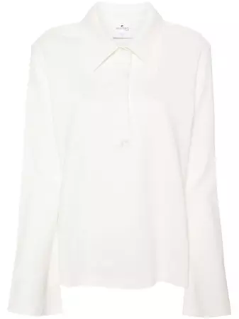 Courrèges Piqué Cotton Polo long sleeve  Shirt - Farfetch