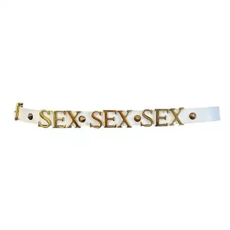 Dolce and Gabbana S/S 2003 “Sex” White Leather Belt For Sale at 1stDibs | white dolce gabbana belt, white d&g belt, white leather belts