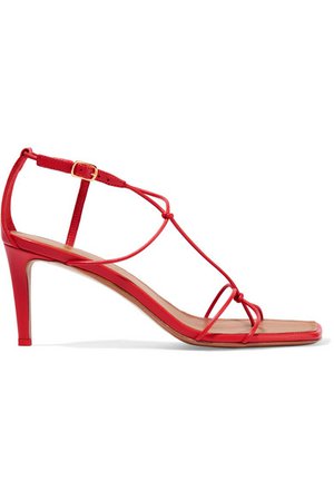 Zimmermann | Knotted leather sandals | NET-A-PORTER.COM