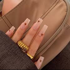 brown short cute nails - Google Search