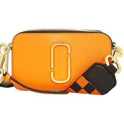 orange marc jacobs snapshot bag