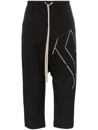 Rick Owens Embroidered Cropped Trousers ($780)