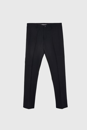 WOOL BLEND SUIT PANTS - View All-TROUSERS-MAN | ZARA United States