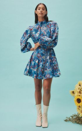 Isabella Linen Mini Dress By Alémais | Moda Operandi