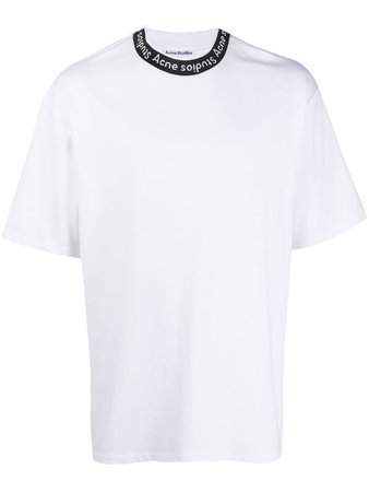 Acne Studios logo neck T-shirt