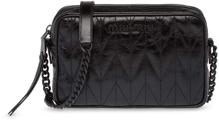 quilted camera crossbody bag