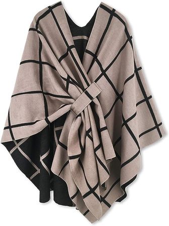 Amazon.com: Moss Rose Women's Travel Gift Shawl Wrap Poncho Ruana Cape Open Front Cardigan for Fall Winter Holiday : Clothing, Shoes & Jewelry