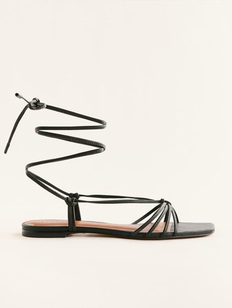 Mea Gladiator Sandal - Suede Sustainable Shoes | Reformation