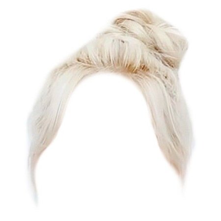blonde hair in a bun