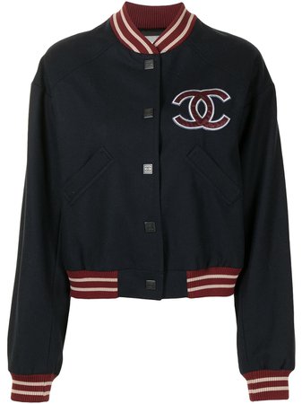 Chanel Pre-Owned 2004 Logo Patch Bomber - Farfetch
