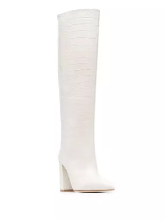 Paris Texas 100mm Heeled Leather Boots - Farfetch
