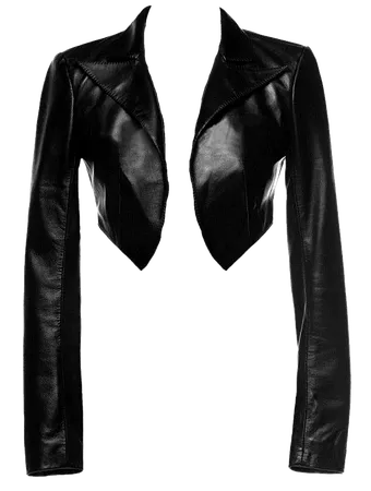 Black cropped jacket PNG
