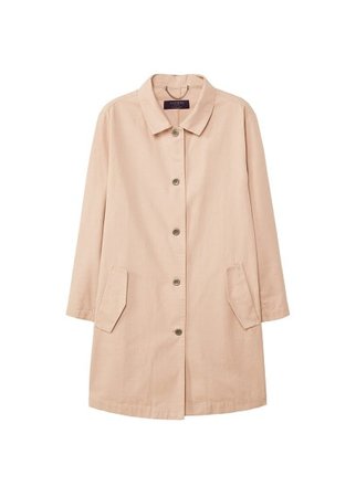 Violeta BY MANGO Buttons cotton trench