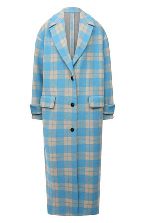 Женское голубое пальто MSGM — купить за 76850 руб. в интернет-магазине ЦУМ, арт. 3141MDC19A 217612