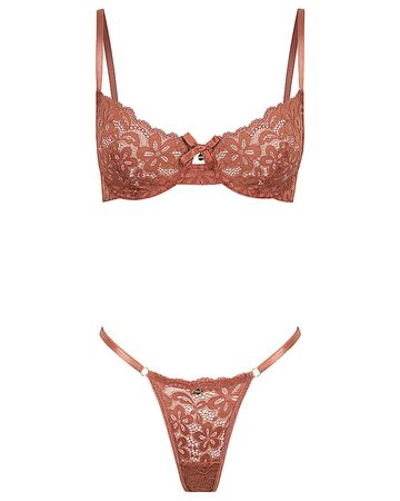 Aubrey Set Chocolate - Forever and a day intimates