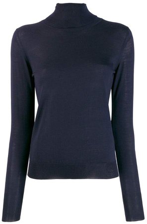 roll neck knitted top