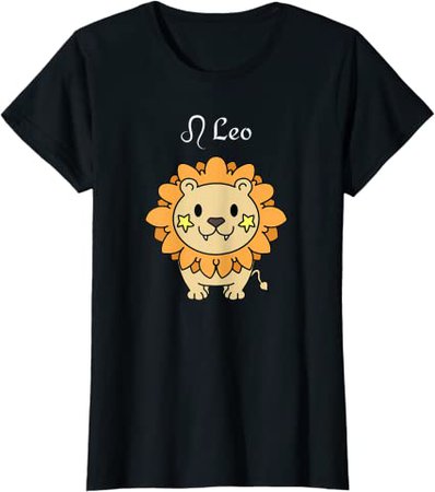 Amazon.com: Leo Horoscope Birthday Gift Anime Zodiac Astrology T-Shirt: Clothing