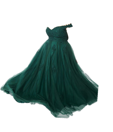emerald gown