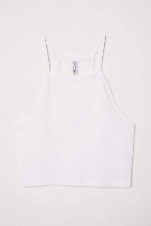 Short Camisole Top - White