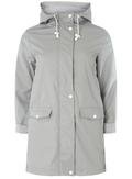 Grey Button Front Raincoat - Jackets & Coats - Clothing - Dorothy Perkins