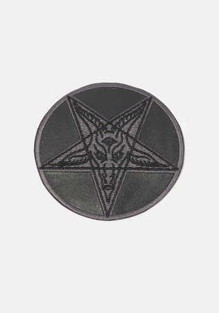 Kreepsville 666 Satanic Circle Shiny Red Patch | Dolls Kill