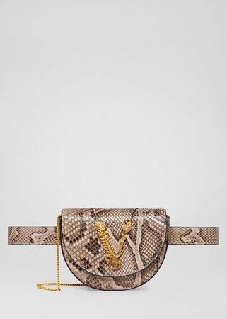 Versace Virtus Python Belt Bag for Women | US Online Store