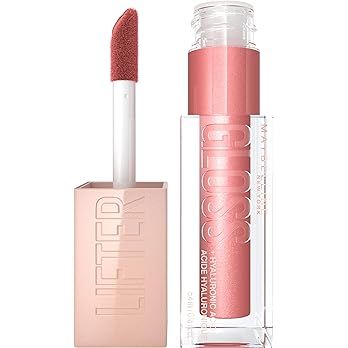 Amazon.com : Maybelline New York Lifter Gloss, Hydrating Lip Gloss with Hyaluronic Acid, High Shine for Plumper Looking Lips, Reef, Peachy Neutral, 0.18 Ounce : Beauty & Personal Care
