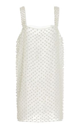 Kayana Pearl-Embellished Mini Dress By Loveshackfancy | Moda Operandi