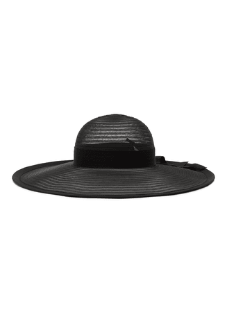 black vintage sun hat