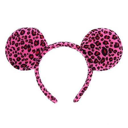 Amazon.com: DisneyParks Minnie Mouse Ears Headband Pink Cheetah Print