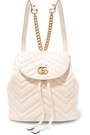 Gucci | GG Marmont quilted leather backpack | NET-A-PORTER.COM