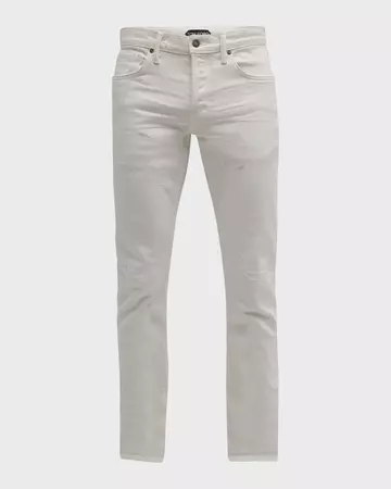 TOM FORD Men's Distressed Selvedge Denim Jeans | Neiman Marcus