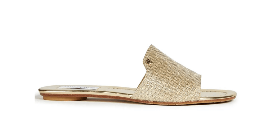 gold sandals