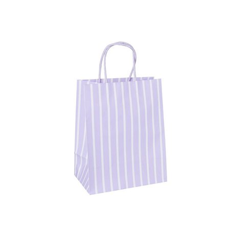 Small Striped Gift Bags Pastel Lavender - Spritz™ : Target