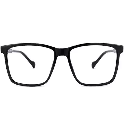 black thick square frame womens glasses - Google Search
