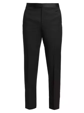 Shop Saks Fifth Avenue COLLECTION Wool Tuxedo Trousers | Saks Fifth Avenue