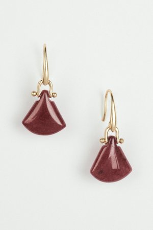 RED STONE HINGE DROP EARRING | Lucky Brand