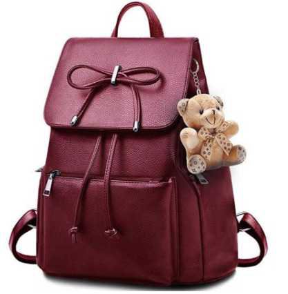 burgundy purse