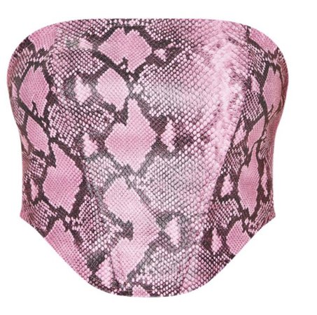 Pretty Little Thing Pink Snake Top