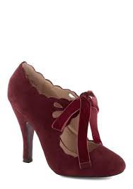 1930s burgundy heels - Google Search