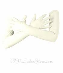 nurse latex white long gloves - Google Search